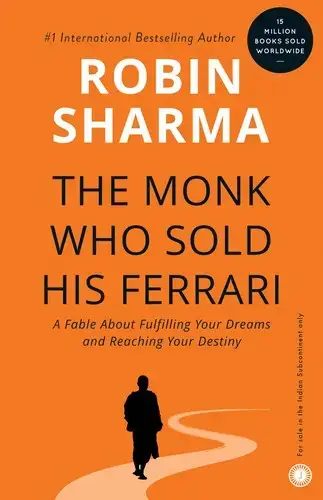 جلد کتاب راهبی که فراریش رافروخت (THE MONK WHO SOLD HIS FERRARI)