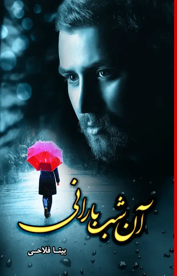 جلد کتاب آن شب بارانی