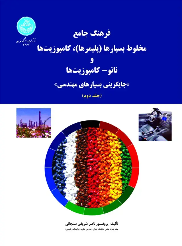 جلد کتاب فرهنگ جامع مخلوط بسپارها (پلیمرها)، کامپوزیت‌ها و نانو - کامپوزیت‌ها (جلد دوم)