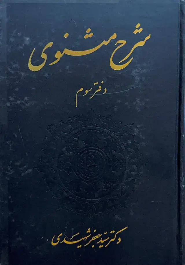 جلد کتاب شرح مثنوی (دفتر سوم )