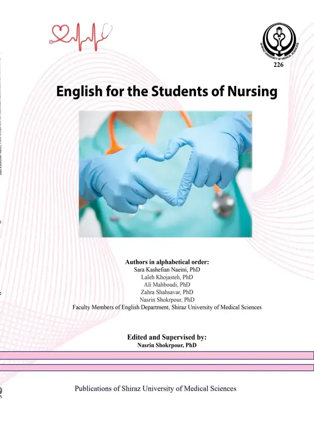 جلد کتاب English for the Students of Nursing