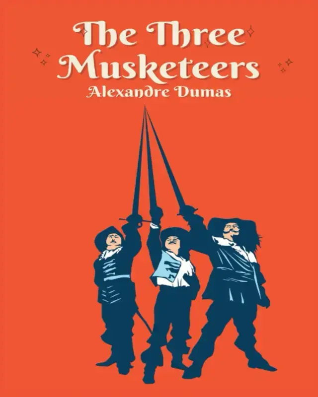 جلد کتاب the three musketeers