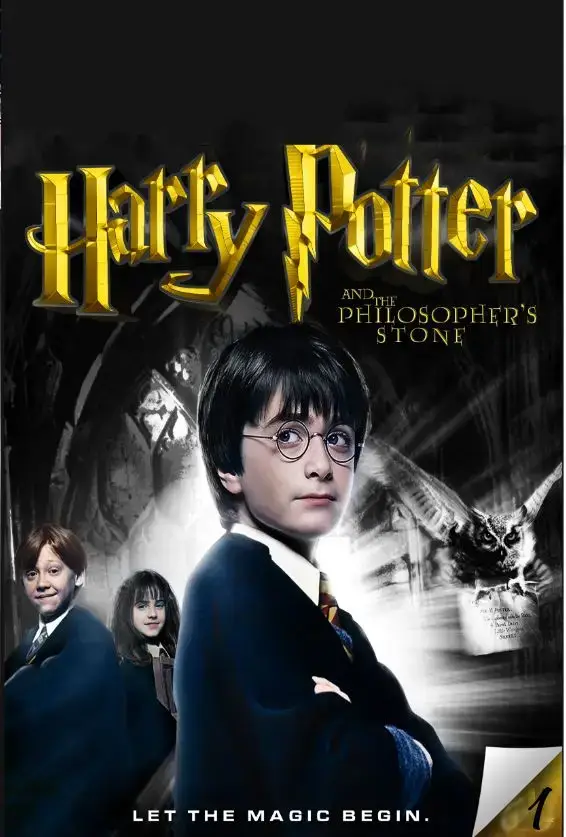 جلد کتاب Harry Potter and the Philosopher's Stone