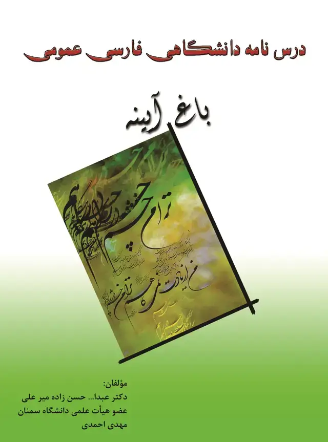 جلد کتاب باغ آیینه