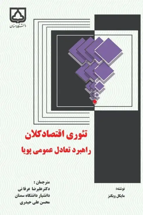 جلد کتاب تئوری اقتصاد کلان: راهبرد تعادل عمومی پویا