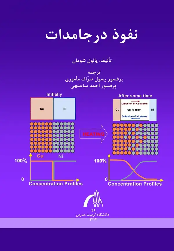 جلد کتاب نفوذ در جامدات