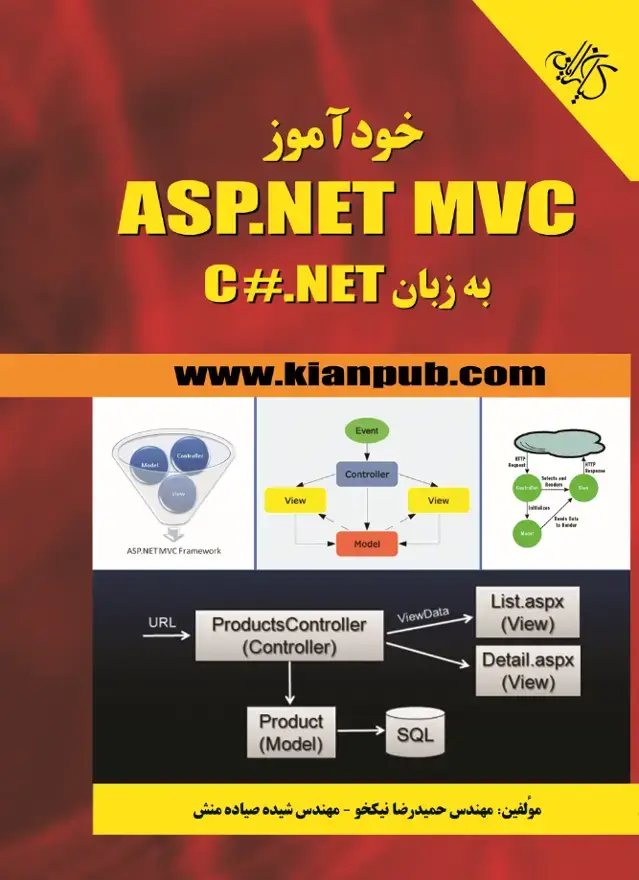 جلد کتاب خودآموز ASP.NET MVC به زبان C#.NET