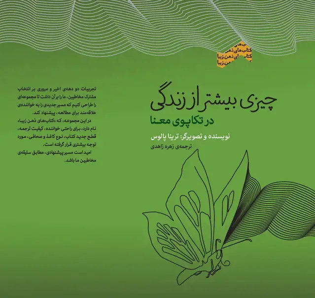 جلد کتاب چیزی بیشتر از زندگی (در تکاپوی معنا) مجموعه ذهن زیبا