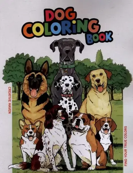 جلد کتاب کتاب رنگ‌آمیزی DOG