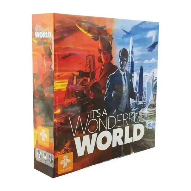 جلد کتاب بسته بازی ایرانی استراتژیک جهان شگفت انگیز (IT'S A WONDERFUL WORLD)،(باجعبه)