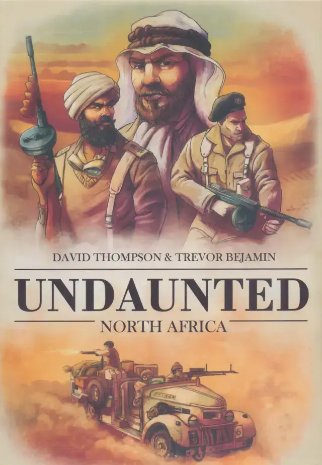 جلد کتاب بسته بازی کارتی UNDAUNTED NORTH AFRICA (بی باکان شمال آفریقا)،(باجعبه)