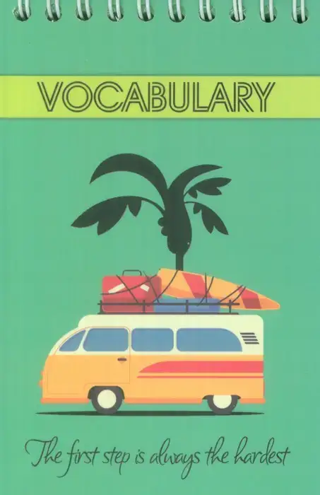 جلد کتاب دفترچه لغت A6 (VOCABULARY،چند طرح)،(سیمی)
