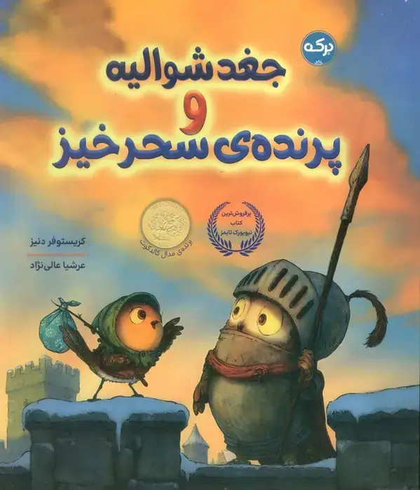 جلد کتاب جغد شوالیه و پرنده ی سحر آمیز