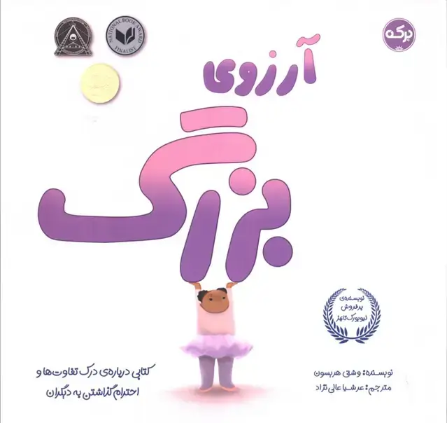 جلد کتاب آرزوی بزرگ (کتابی درباره درک تفاوت ها و احترام گذاشتن به دیگران)
