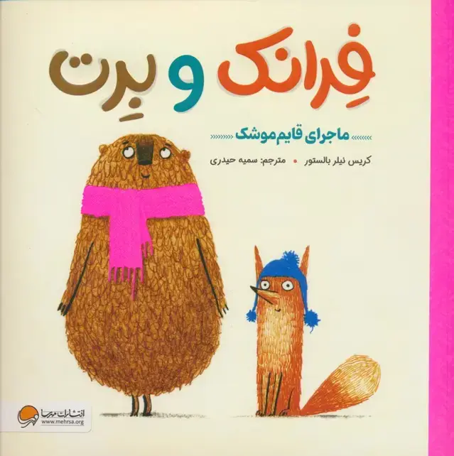 جلد کتاب فرانک و برت (ماجرای قایم موشک)،(گلاسه)