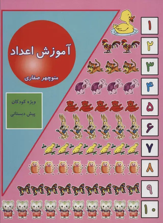 جلد کتاب آموزش اعداد (ویژه کودکان پیش دبستانی)