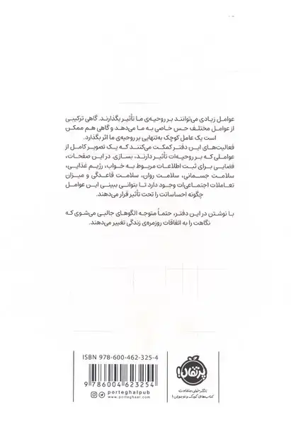 جلد کتاب امروز حالت چطوره؟ (دفتری برای ثبت حس و حال هر روزه ی تو)