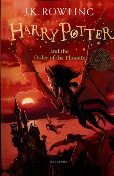 جلد کتاب زبان اصلی (هریپاتر5،محفلققنوس) زبانما