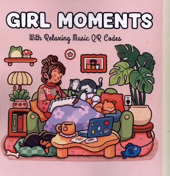 جلد کتاب رنگ آمیزی GIRL MOMENTS اثر کاسیوس ماکسنتیوس