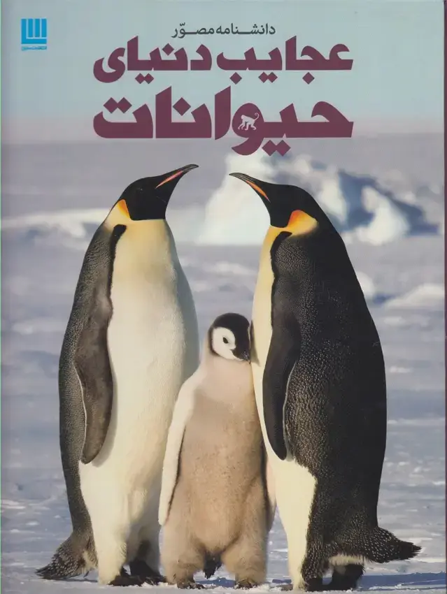 جلد کتاب دانشنامه مصور (عجایب‌دنیای‌حیوانات) برگ‌زیتون