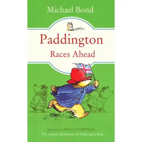 جلد کتاب Paddinton Races Ahead - پدینگتون از همه جلو می‌زند