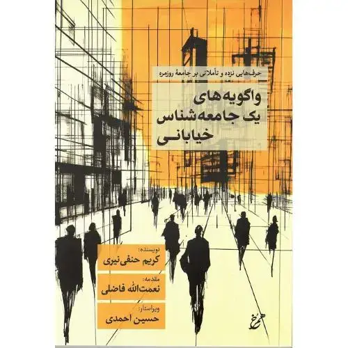 جلد کتاب واگویه‌های یک جامعه‌شناس خیابانی