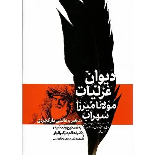 جلد کتاب دیوان غزلیات مولانا میرزا سهراب
