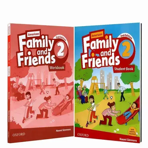 جلد کتاب فمیلی فرندز 2 (American Family And Friends 2 & Workbook)