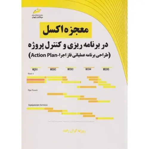 جلد کتاب معجزه اکسل در برنامه ریزی و کنترل پروژه ، کران زاده ، دیباگران