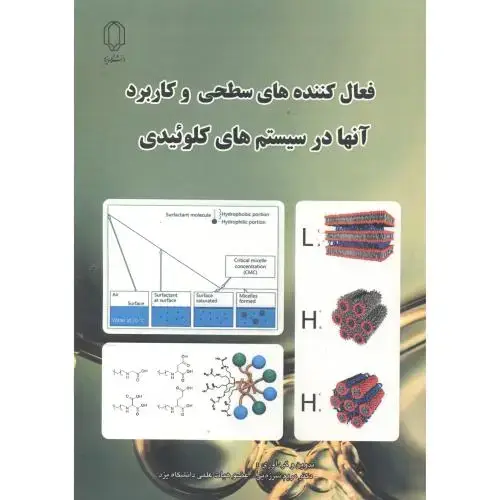 جلد کتاب فعال کننده های سطحی و کاربرد آنها در سیستم های کلوئیدی ، د.یزد