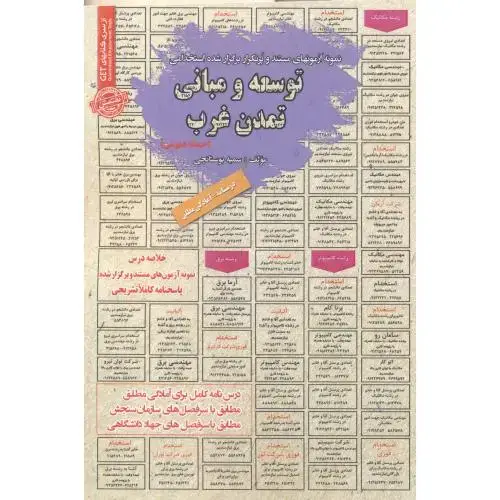 جلد کتاب آزمون استخدامی توسعه و مبانی تمدن غرب (حیطه عمومی) ، بوستانچی
