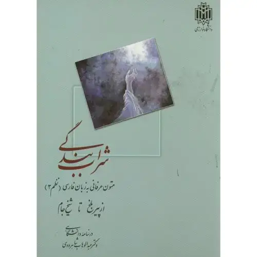 جلد کتاب شراب بندگی ، از پیربلخ تا شیخ جام ، شاهرودی، د.تربیت معلم