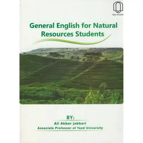 جلد کتاب زبان منابع طبیعی General English for Natural Resources Students،جباری،د.یزد