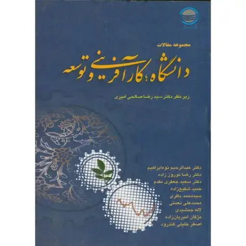جلد کتاب مجموعه مقالات دانشگاه کارآفرینی و توسعه ، صالحی امیری