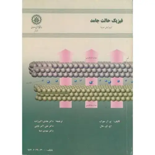 جلد کتاب فیزیک حالت جامد ویرایش 2 ، هوک ، اکبرزاده ،صنعتی اصفهان