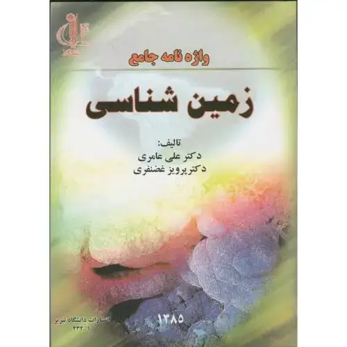 جلد کتاب واژه نامه جامع زمین شناسی،عامری،د.تبریز