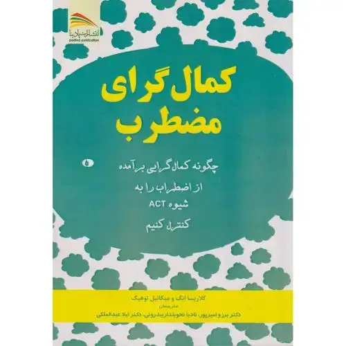 جلد کتاب کمال گرای مضظرب ، امیرپور ، پادینا