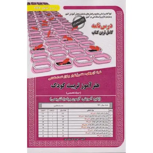 جلد کتاب نمونه آزمونهای استخدامی هنرآموز تربیت کودک (حیطه تخصصی) ، فارسیان پور