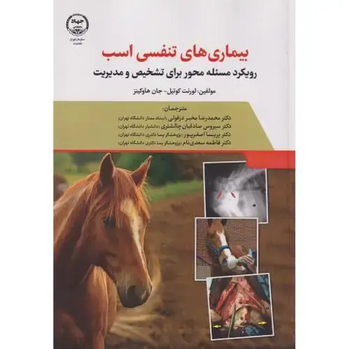 جلد کتاب بیماریهای تنفسی اسب رویکرد مسئله محور ، دزفولی ، جهادتهران