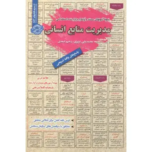 جلد کتاب استخدامی مدیریت منابع انسانی ، عزیزی