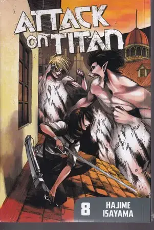 جلد کتاب مات حمله به تایتان 8 (شمیز،رقعی،مات) اورجینال (Attack on titan)