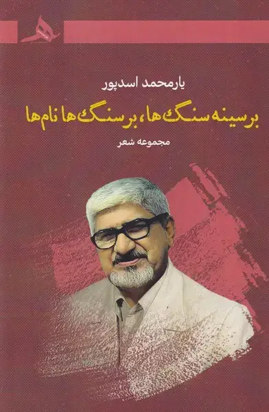 جلد کتاب بر سینه سنگ ها بر سنگ ها نام ها