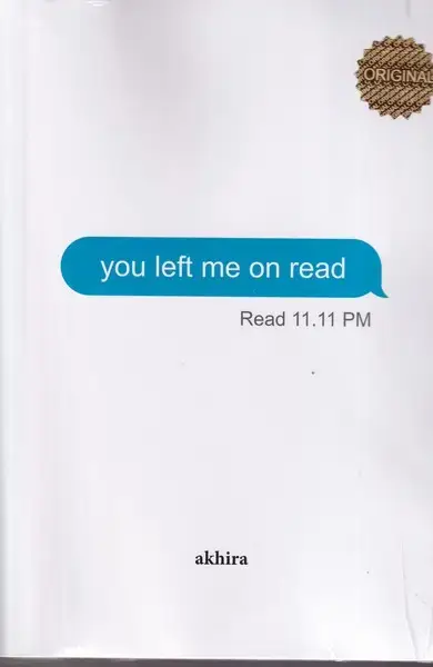 جلد کتاب you left me on read سین زدی ولی جواب ندادی