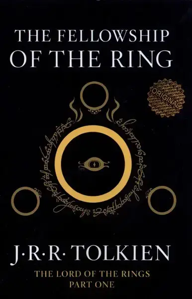 جلد کتاب زبان اصلی (ارباب‌حلقه‌ها‌ 1،The Fellowship) زبان‌ما