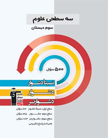 جلد کتاب سه سطحی علوم سوم