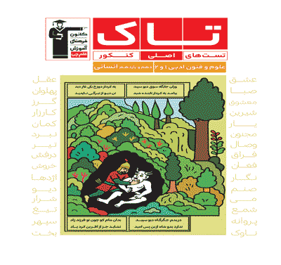 جلد کتاب تاک علوم و فنون ادبی 1و2 کنکور انسانی