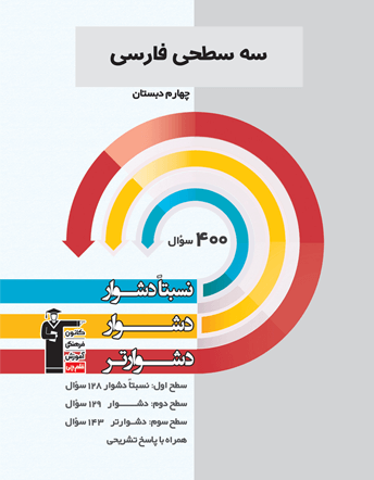 جلد کتاب سه سطحی فارسی چهارم دبستان