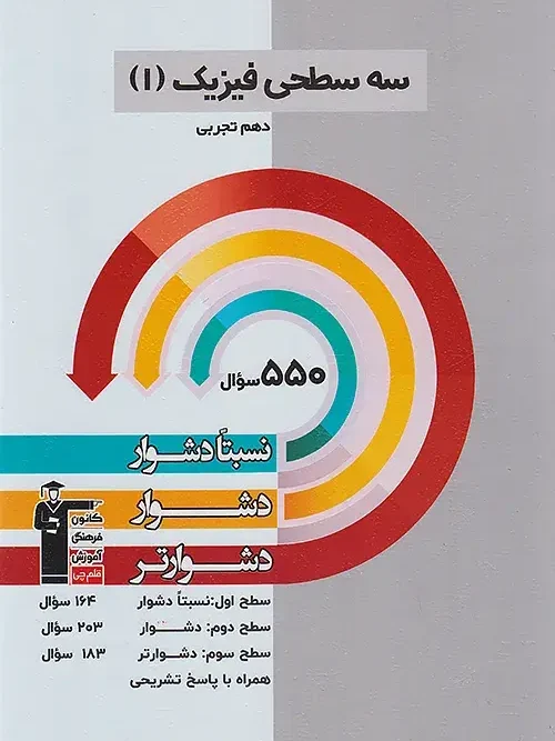 کتاب فیزیک دهم تجربی سه سطحی قلم چی