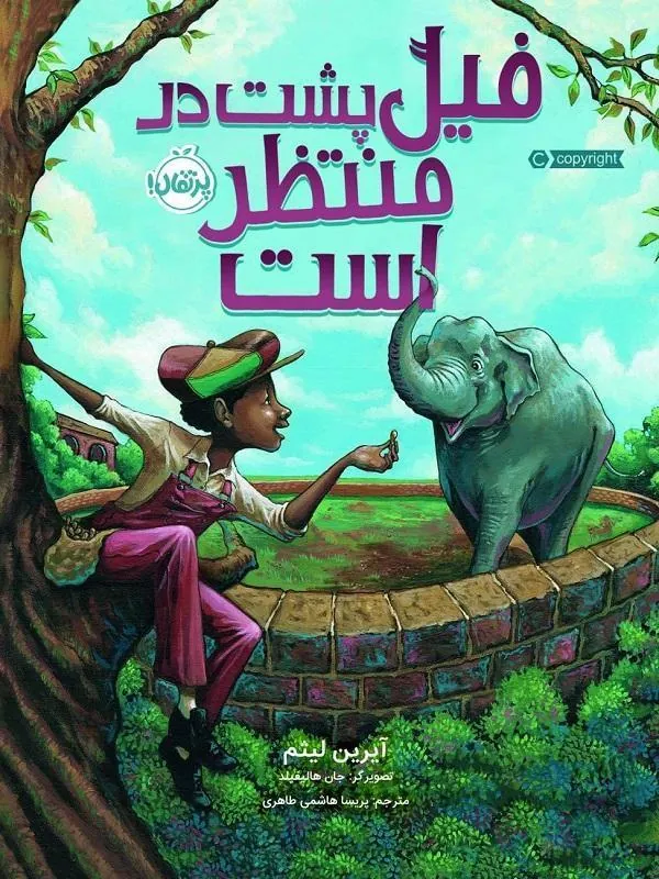 کتاب فیل پشت در منتظر است پرتقال