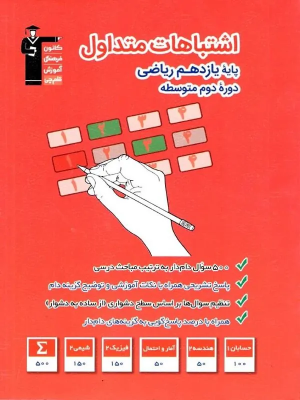 اشتباهات متداول یازدهم ریاضی قلم چی